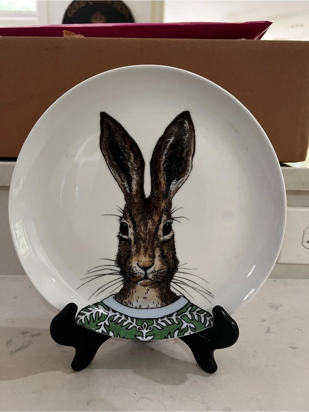 West Elm Dapper Animal Rabbit salad Plate